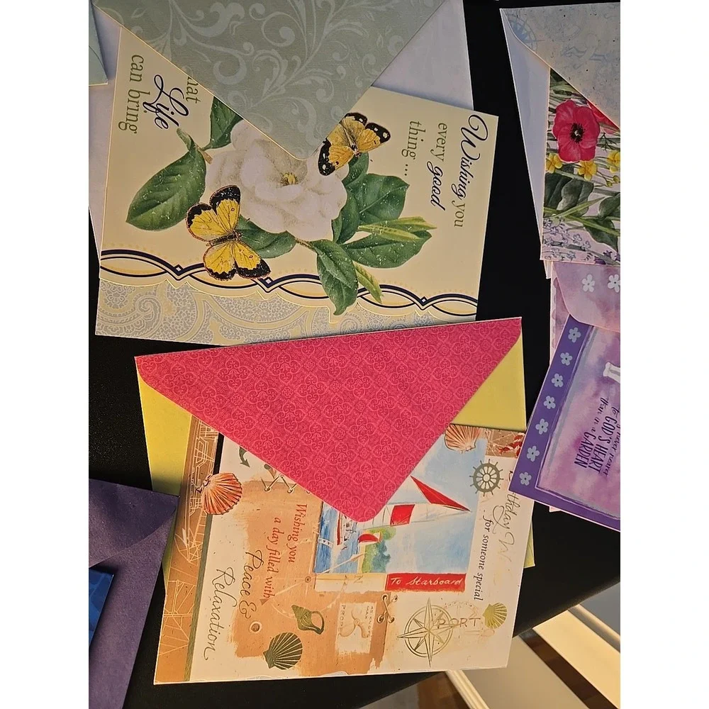 Birthday Cards & Envelopes Lot Of 17 Greeting Cards New St Joseph Indian School‎
